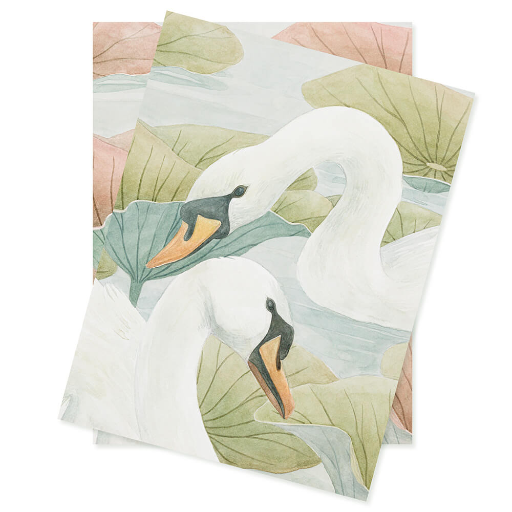 Swan Lake Mural Wallpaper Samples – Sian Zeng