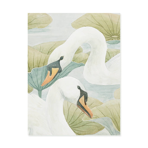 Swan Lake Mural Wallpaper  Samples