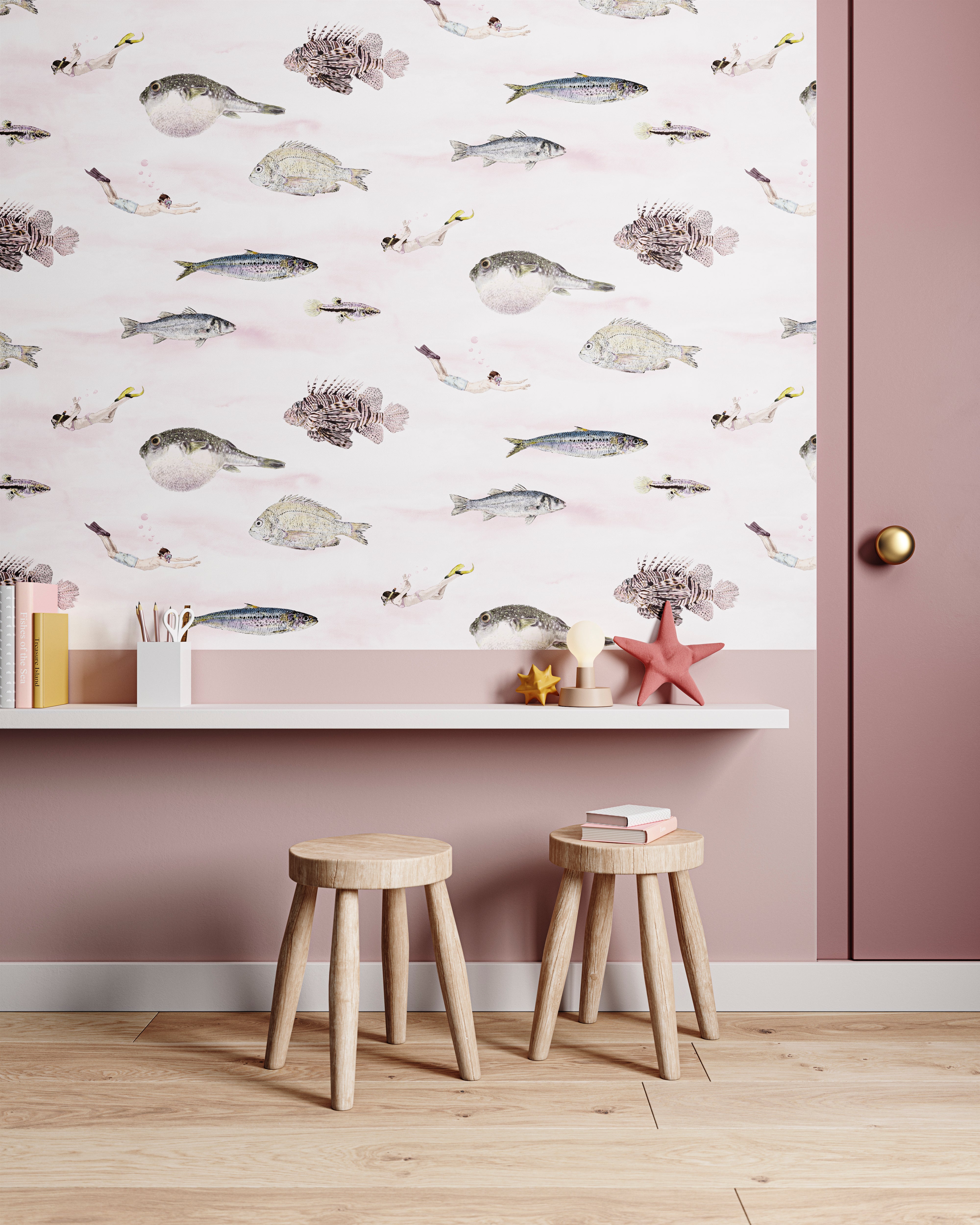 Nova coleção: Papel de parede de peixe