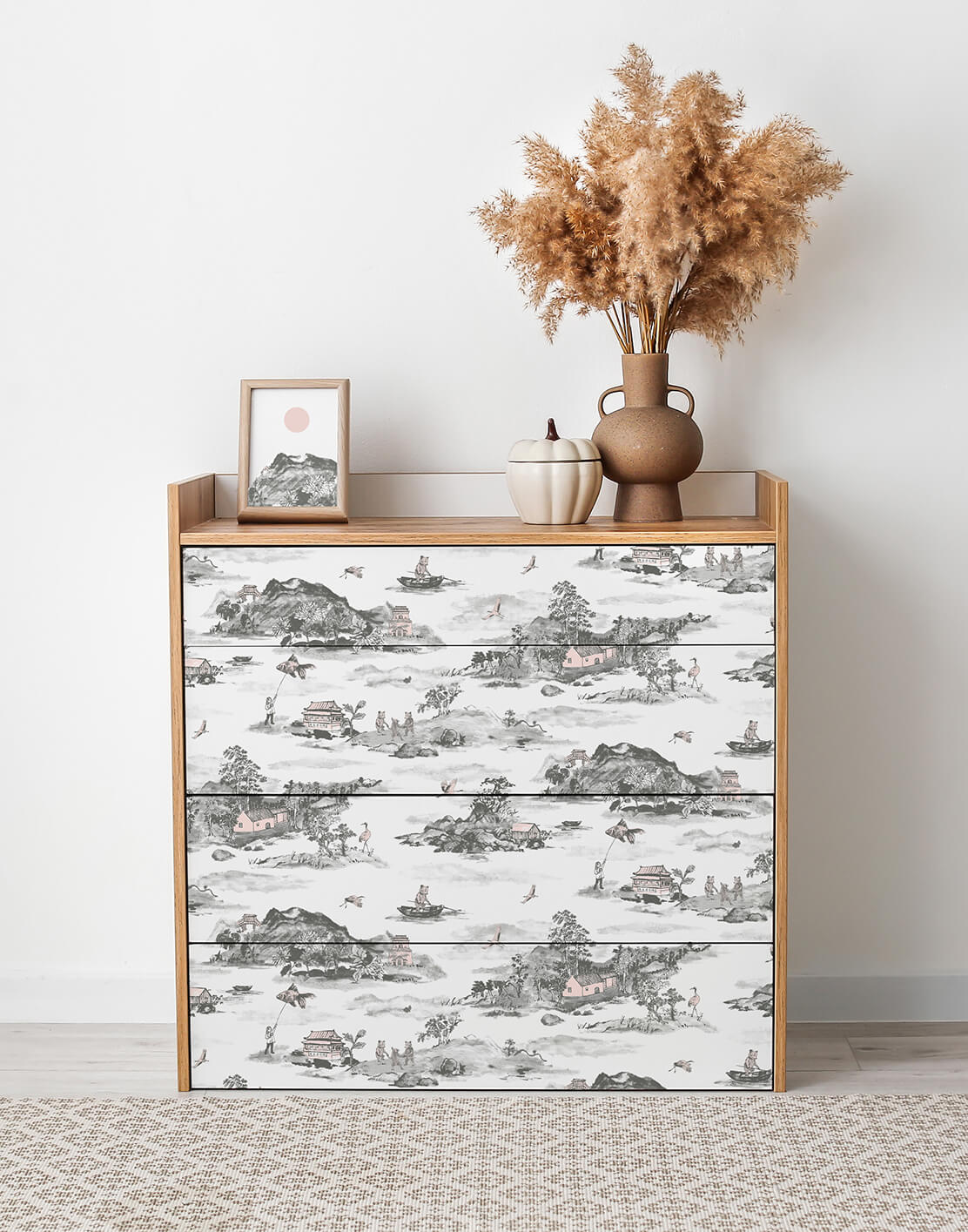 3 Brilliant Ways to Upcycle Furniture with Wallpaper