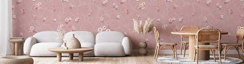 Floral Bath Wallpaper Collection