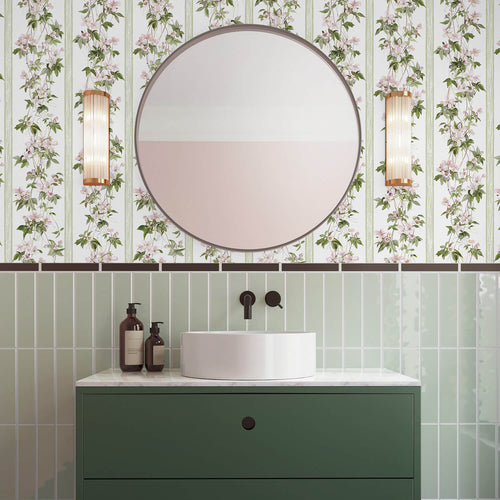 Clematis Stripe Easy Wall Tape
