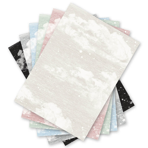 Clouds wallpaper A4 samples