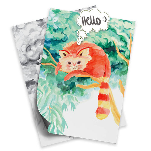 A4 Magnetiska tapeterprover av djungelfärg och grå med magnet