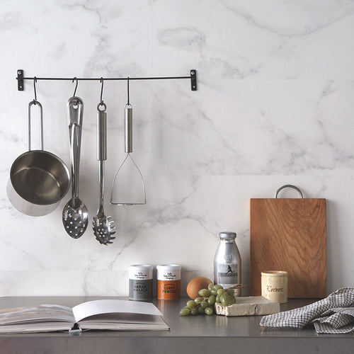 Marble effect peel and stick wallpaper Easy Wall Tape as kitchen backdrop