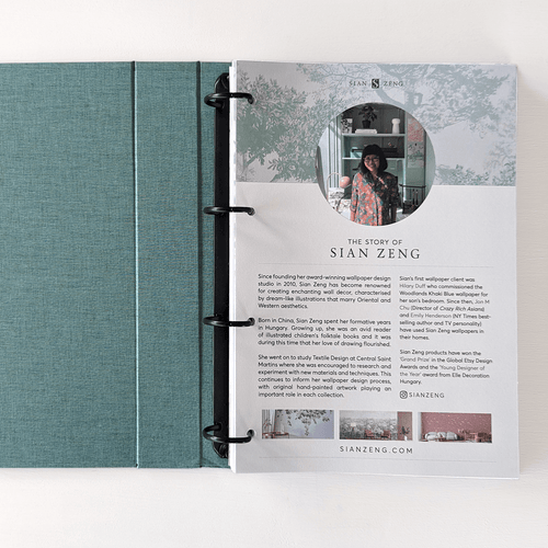 A4 wallpaper sample book by Sian Zeng