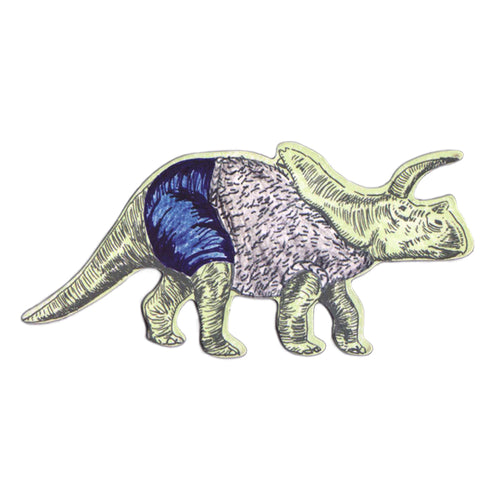 Dressed Arrhinoceratop Dinosaur Magnet