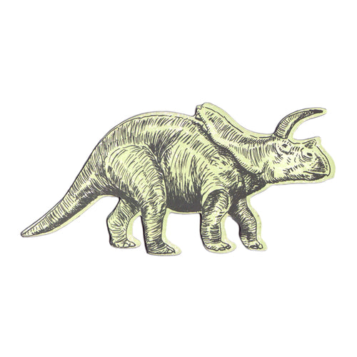 Yellow Arrhinoceratop Dinosaur Magnet
