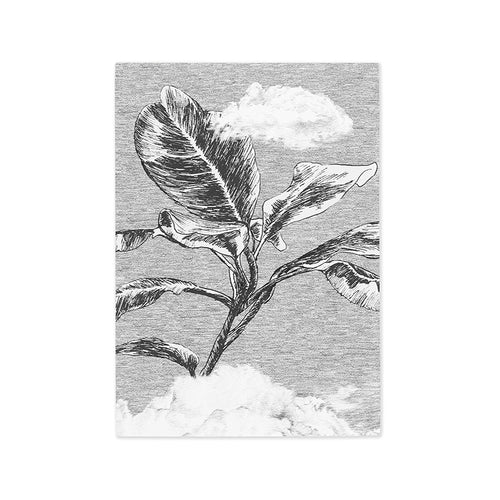 Autumn cloudforest wallpaper sample monochrome