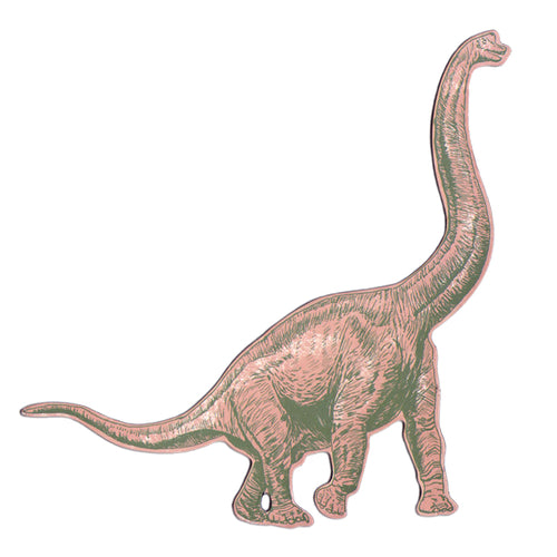 Diplodocus Pink Dinosaur Magnet. Quirky Magnet.