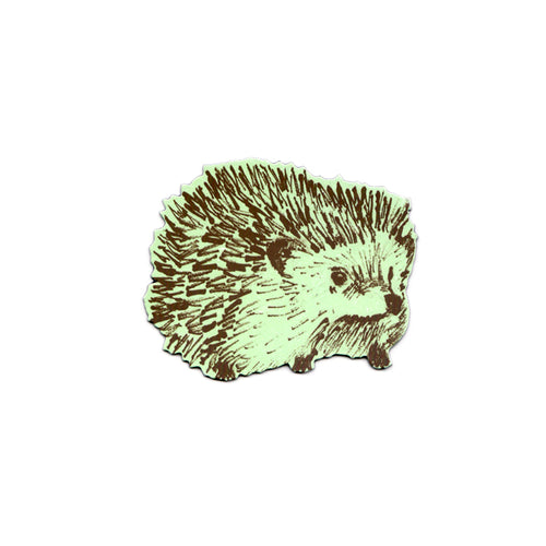 Cute Green Hedgehog Fridge Magnet. Designer.