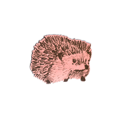 Cute Pink Hedgehog Fridge Magnet. Designer.