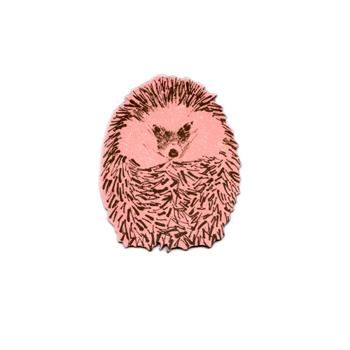 Cute Pink Junior Hedgehog Magnet. Designer.