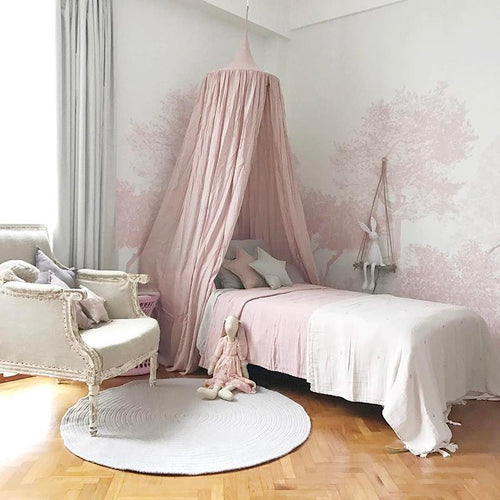 Hua Trees Pink Mural Wallpaper With Swing Sian Zeng
