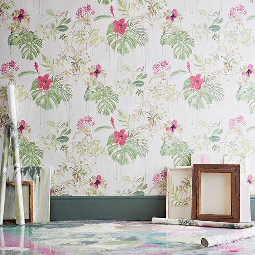 Seasons Spring Wild Rain Wallpaper canvas Sian Zeng