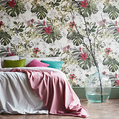 Seasons Summer Tropical Bloom Wallpaper bedroom Sian Zeng