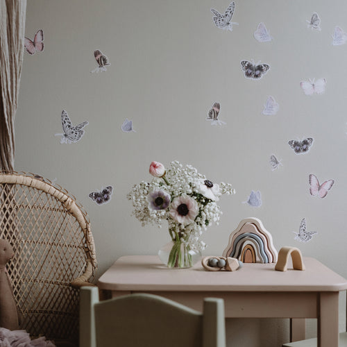 Butterfly Fabric Sticker - Blush
