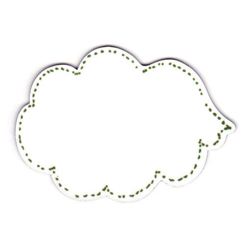 Magnetic Dry Wipe Speech Bubble, Green, Leave a message Magnet, Write on Magnet.