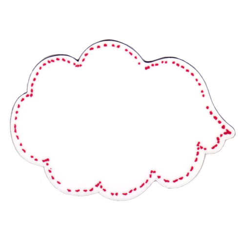Pink Dry Wipe Speech Bubble Magnet. Leave a message Magnet, Write on Magnet.
