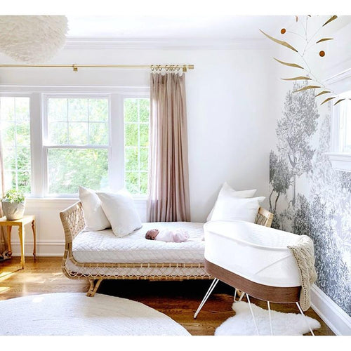 Hua Trees Grey Mural Wallpaper bedroom Sian Zeng